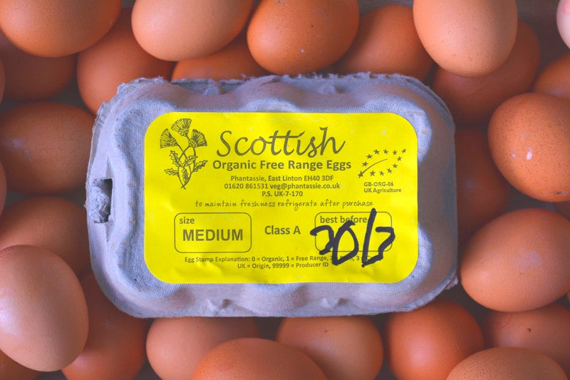6 Scottish Organic Eggs